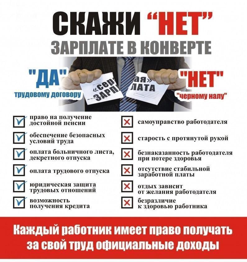 СКАЖИ &quot;НЕТ&quot; НЕФОРМАЛЬНОЙ ЗАНЯТОСТИ.